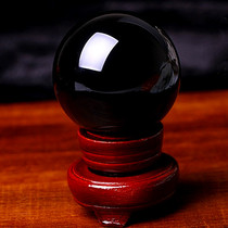 Original stone natural obsidian ball ornaments black crystal ball ornaments to ward off evil spirits and evil spirits