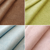 Installation of simple modern custom cotton curtain finished linen fabric full covered cloth bedroom thickening room