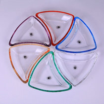 Germany Wittwhat imported crystal fruit plate Lead-free crystal fruit plate Dry fruit plate Candy plate Nut plate