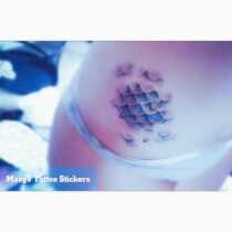 MG tattoo stickers-exclusive hand painted mermaid series fish scale mermaid tattoo sticker hipster