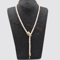 925 Silver Pearl Necklace Buckle Buckle Buckle Linkage Buckle Silver Buckle diy Accessories