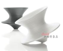 European style gyro chair outdoor 360 degree rotating tumbler chair creative styling glass fiber reinforced plastic casual chair designer model