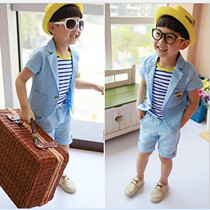 Male baby boy boy summer clothes 2019 new set summer baby children childrens clothing summer childrens mens handsome