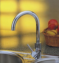 OUERT Oert hot and cold all copper kitchen faucet high throw rotatable washing basin sink faucet 002