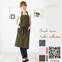 Sushar side dish Korean version Japanese apron Japanese apron high-end beauty hair nail coffee shop