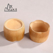 Pure natural bamboo small bamboo cups eco-friendly tea drinking cup Plum Blossom Cup Teacup Tea Tea Tea Set lettering