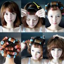 6pcs set Grip Cling Hair Styling Roller Curler Hairdressing