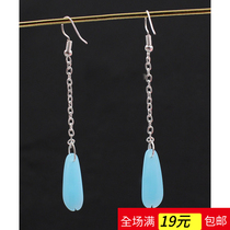 Antique earrings ear clips ear hooks drop earrings with cheongsam classical retro temperament national style Chinese style Hanfu earrings women