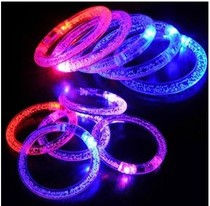 Acrylic glitter bracelet glowing bracelet glow stick electronic LED glowing bracelet Glitter Party