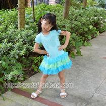 n170 very beautiful US foreign trade girls summer clothing dress dress dress fluffy dress princess dress dance dress