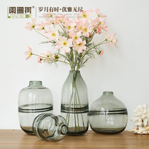 Appendix Canopy Tree Simplicity Vases Nordic Transparent Glass Vases Eurostyle Creative Decorations Living-room Floral Pendulum