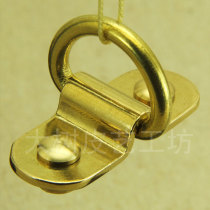 Brass Arch Bridge Handmade Leather Vegetable Tanning Copper Arch Bridge Luggage Carrying Ring Hanging Ring Hardware Accessories (TK-31)
