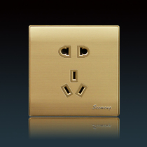 Factory direct seemeng wall switch socket panel Tuhao Gold switch socket set with one key