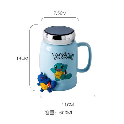 Creative cute Pikachu water Cup e ceramic mug cartoon anime bikachu Cup childrens birthday gift
