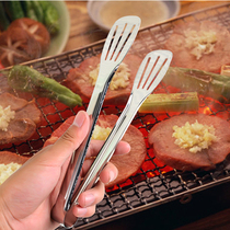 Stainless steel food clip kitchen steak barbecue clip barbecue clip vegetable bread fried stainless steel food clip