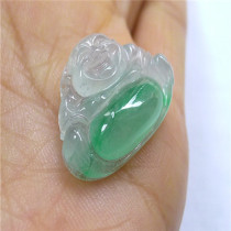 Emerald A Cargo Ice Breeder Floating Green Sitting Buddha Pendant Breed Waterfoot Color Yang Inlaid With More Beauty
