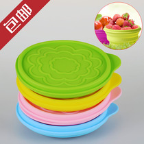 Traveling abroad outdoor tableware portable silicone folding bowl microwave oven sealed fresh-keeping telescopic lunch box with lid