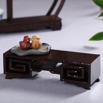 Hao Linxuan Black Zimu Book Volume A few strange stone ornaments tea set base reprint shape
