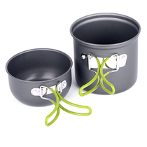 Single set pot outdoor non-stick pan camping pot DS-101 set Pan ultra light portable set Cup