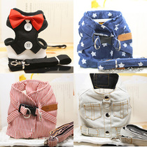 Evening dress Chest strap Traction rope Pet dog Cat supplies Foreign trade Taobao hot goods Teddy bear