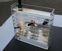 Acrylic Cosmetic Shelf Thickening Material Acrylic Lipstick Red Rack 5MM Acrylic Cosmetic Exhibition Rack