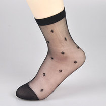 2017 new ultra - thin brick socks transparent and silk socks female summer 2 pairs