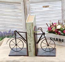 Bicycle bookcase Original single creative book stand European home study bookshelf decoration decoration set