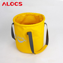 Love road folding outdoor drinking water bucket Portable water storage bucket Car camping supplies Self-driving tour