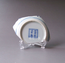 1660 Yongzheng official kiln square Sanskrit porcelain specimen