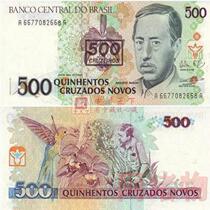 (foreign coin notes-Americas) Brazil 500 Cruzero 1990 Edition Brazil RMB500  banknotes