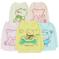 Summer for thin cotton children long sleeve T-shirt Spring childrens clothing Q400-1 color bottom