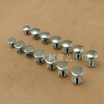 (brass plated chrome belt screw) handmade leather art leather sculpted tannic leather bronze wheel screw