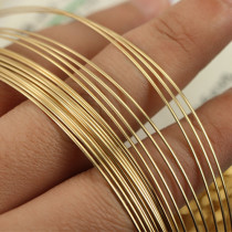 14K gold gold wire semi-hard wire gold wire DIY jewelry accessories bracelet winding accessories semi-round wire