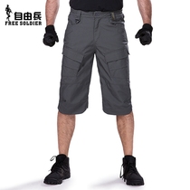 Freeman goshawk tactical camouflage multi-pocket Capri pants men summer outdoor scratch-resistant wear-resistant tooling pants shorts
