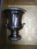  French 20th century copper silver-plated 10g iced bucket art 1600 medicis model