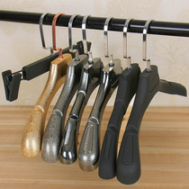 Plug hook flat hook clothing store rubber hand touch paint electroplating coating rose gold gun black men and womens clothes rack