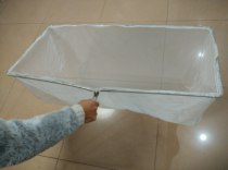 Square 100 cm * 50 cm Handmade Fish Nets Squared Fish Bailing Stainless Steel Hand Scribe Nets