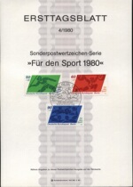 West Berlin 1980-4 Supplementary Stamps Sports Birth Paper First Day Postmark