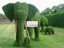 Cartoon Zoo Decoration Elephant Styling Making Garden Forest Green Arrangement Simulation Animal Customized Processing