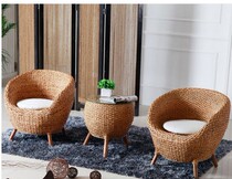 Rattan chair rattan round table round a few balcony leisure chair seagrass chair leisure rattan chair coffee table 3 sets
