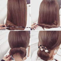 Meatball head plate Hair stick Hair band headdress Hair band Hair accessories Bud head plate Hair styler Cloth art Japanese Korean headband