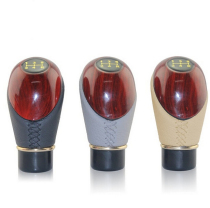 Car Peach Wood Row Blocking Head Handle Row Blocking Head Manual Row Blocking Lever Head Car Retrofit Gear Head Universal