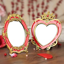 Wedding supplies New wedding mirror Bridal makeup mirror dressing red single mirror womans dowry 1 pair