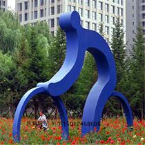 City Garden Square Garden Resin Landscape Sculpture FRP Creative Art Abstract Sports Figure Sculpture