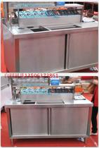 Milk tea shop Stainless steel milk tea console water bar workbench Shaker table Coffee table Hotel bar