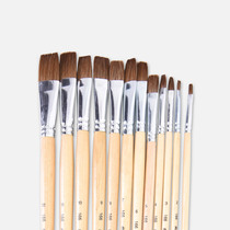 Ed-Tau Log Pole 166 Wolf Chalk Acrylic Oil Brush Single Single Number Double Set