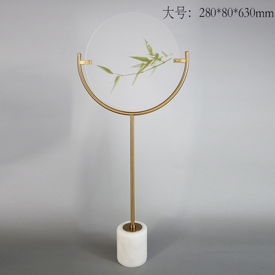 New Chinese style board room Living room Xuanguan Zen Acrylic Bamboo Swing Piece Marble Base Home Soft Adornment