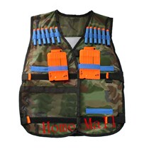 Tactical Vest Adjustable with Storage Pockets fit for Nerf N