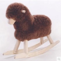 Other sheep rocking chair children gifts solid wooden wooden wool toy animals shaking horses