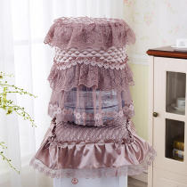 High-grade European drinking water cover dust cover cover exquisite quilting craft fabric lace vertical bottled water cover